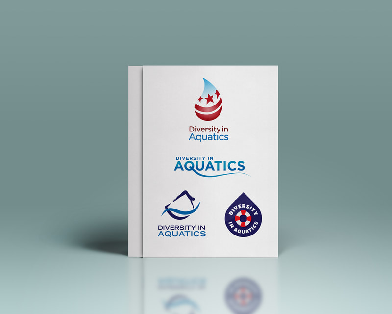 Logo redesign concepts for Diversity in Aquatics