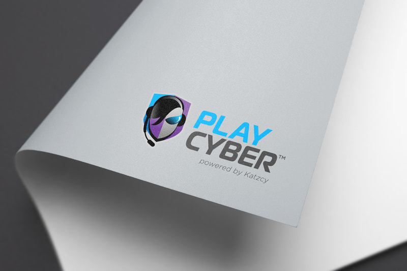 Logo design for PlayCyber powered by Katzcy
